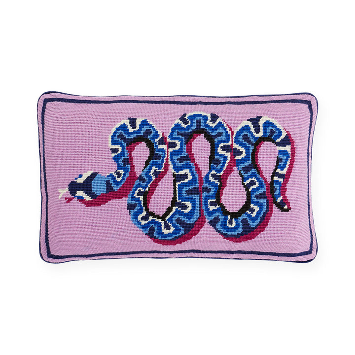 Jonathan Adler Needlepoint Kissen Snake | 50x30 cm