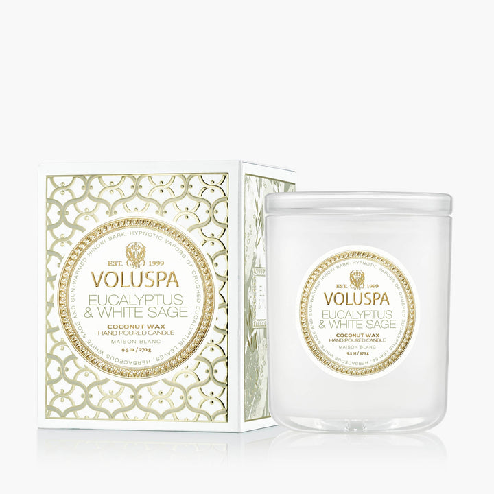 Voluspa Duftkerze Eucalyptus & White Sage | Classic Candle