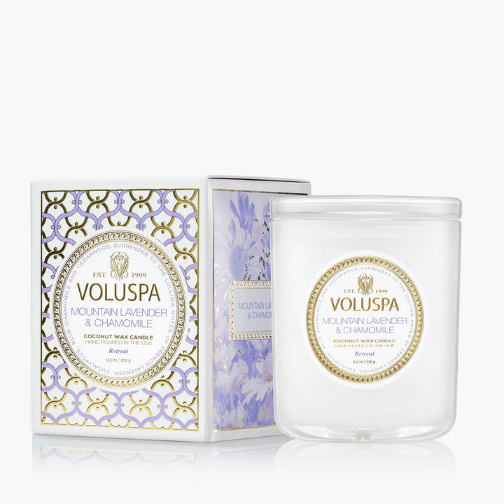 Voluspa Duftkerze Mountain Lavender & Chamomile | Classic Candle