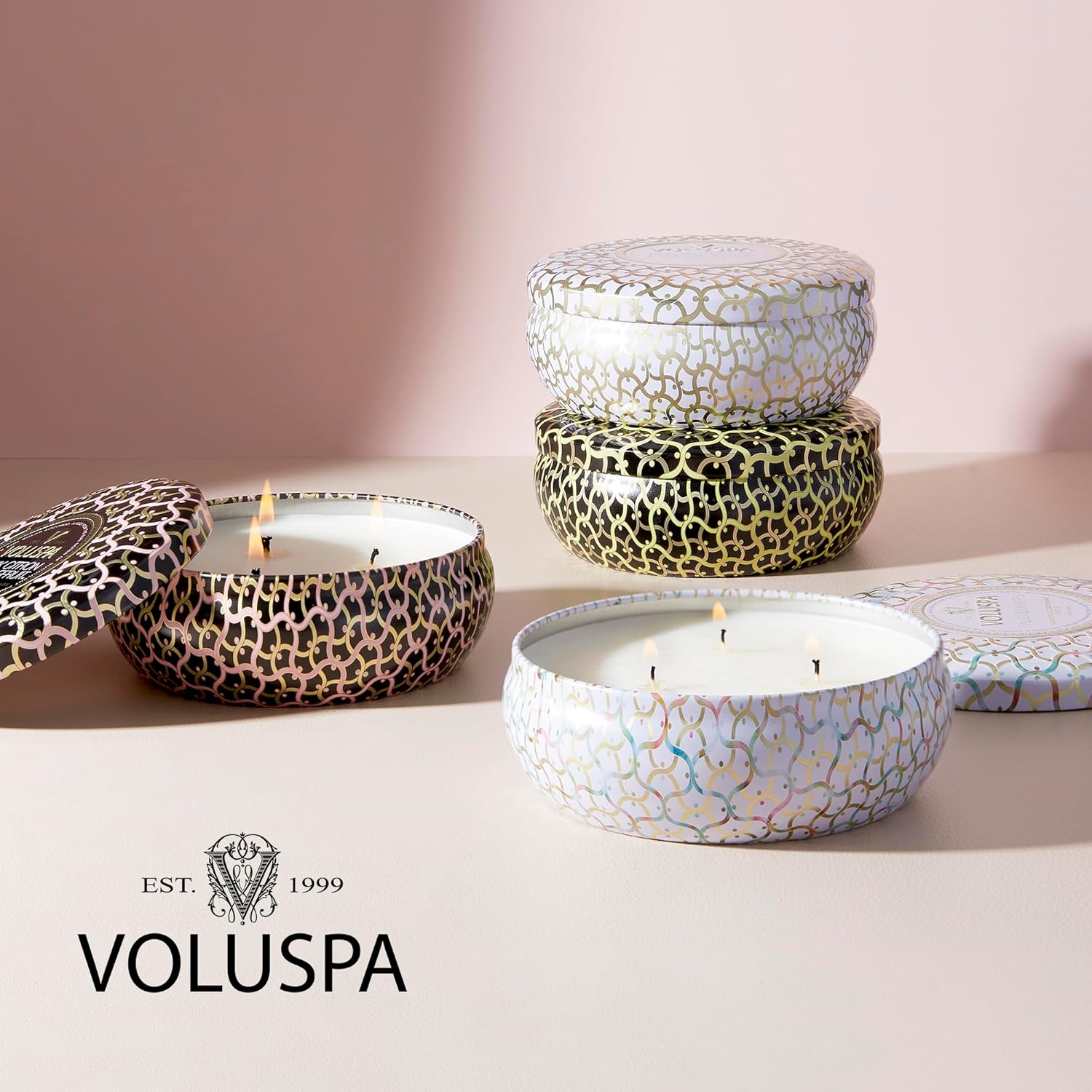 Voluspa 3-Docht Duftkerzen in der Dose