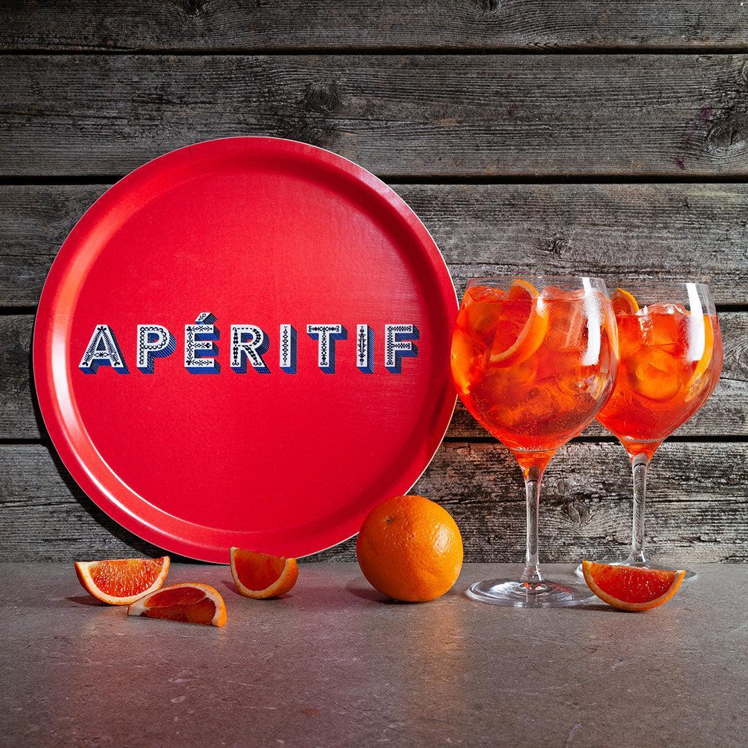 Jamida of Sweden Tablett Apéritif Rot | Ø 31 cm