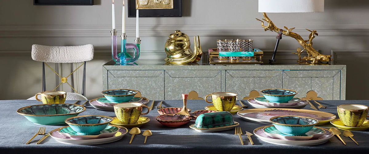 Jonathan Adler rechteckiges Servier- und Dekotablett Como Tray | Multi
