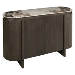 Richmond Interiors Buffet Ovale Langford | Marron