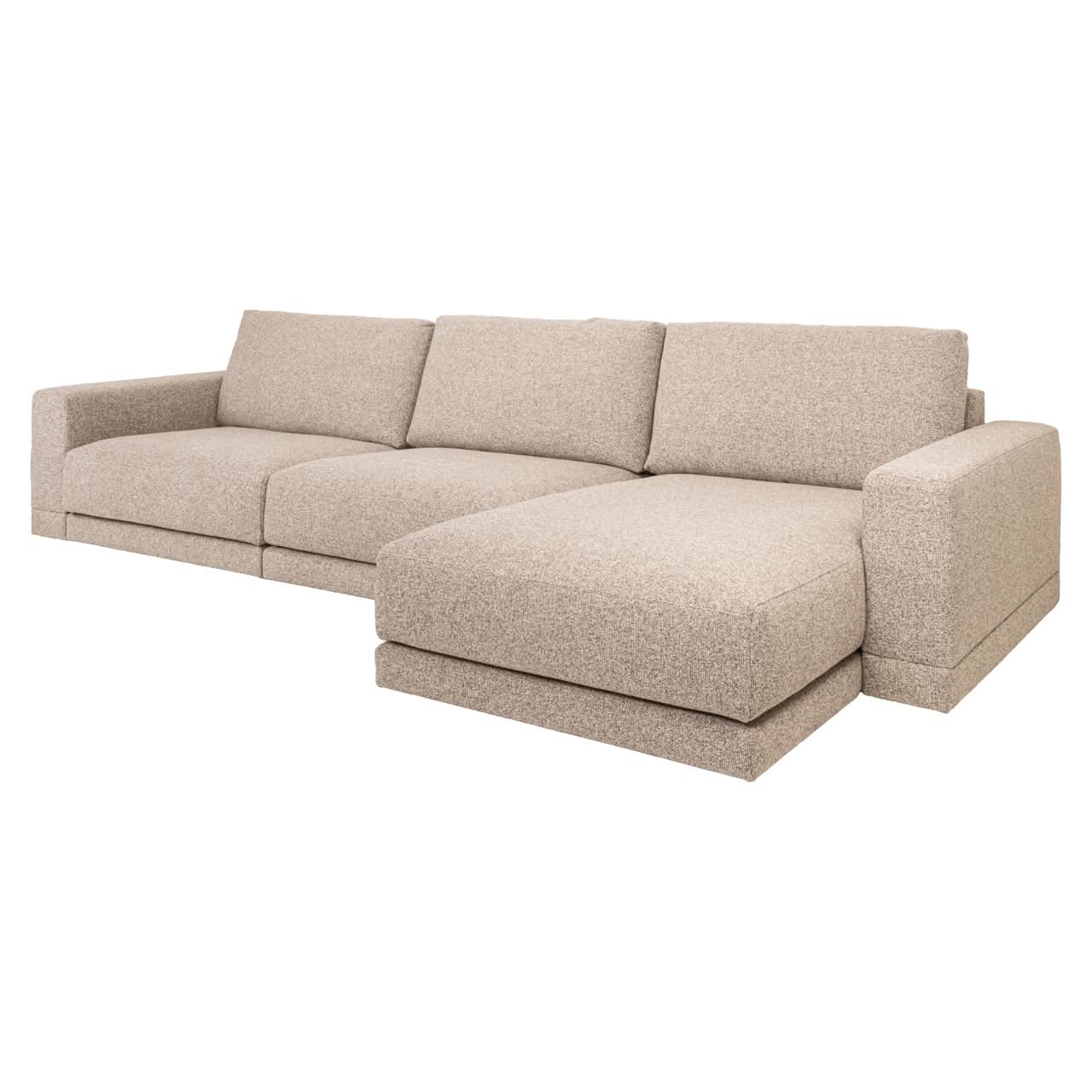 Richmond Interiors Ecksofa Trentino 3,5-Sitzer mit beidseitiger Lounge | Beige