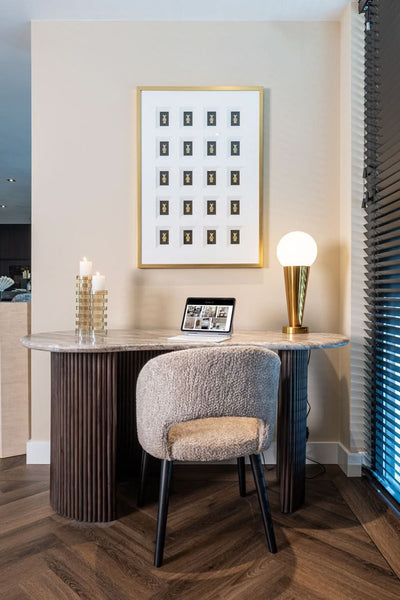 Richmond Interiors Marmor-Schreibtisch Rashford