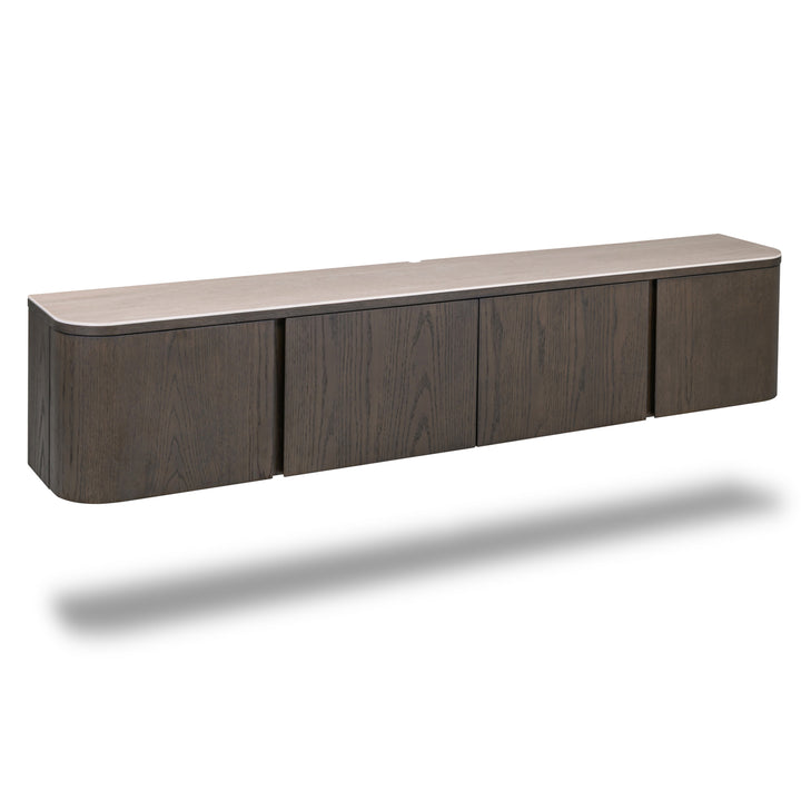 Richmond Interiors Wand-TV-Lowboard Nando 4-türig | Braun