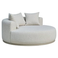Richmond Interiors rundes Outdoor Daybed Belucci | Ecru