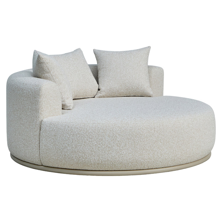 Richmond Interiors Daybed rond de Jardin Belucci | Ecru