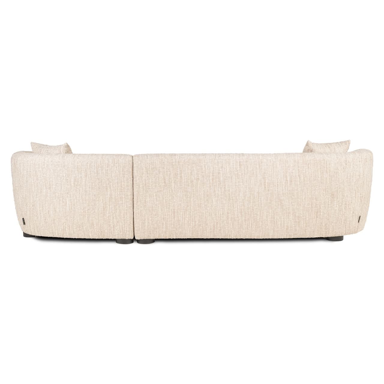 Richmond Interiors geschwungenes Ecksofa Pandora mit Lounge Rechts | Beige