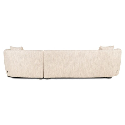 Richmond Interiors geschwungenes Ecksofa Pandora mit Lounge Rechts | Beige