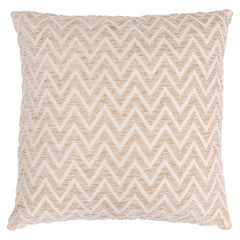 Richmond Interiors Cushion Cassy With Chevron Pattern Beige | 50x50 cm