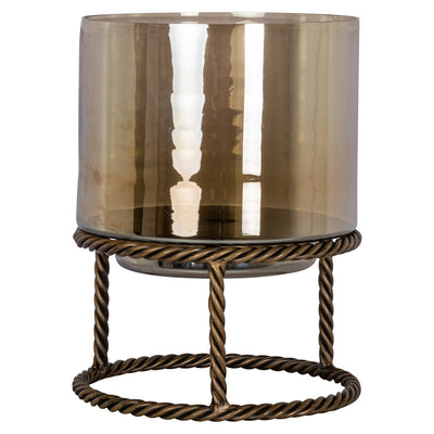 Richmond Interiors Windlicht Ropia gold | H 32 cm