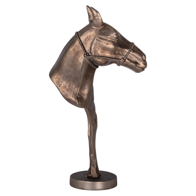 Richmond Interiors Deko-Objekt Skulptur Pferdekopf Jolly | Bronze