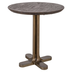 Richmond Interiors runder Bistrotisch Revelin dunkelbraun | ø 75 cm