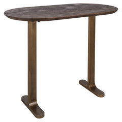 Richmond Interiors Table De Bar Ovale Revelin | Brun Foncé