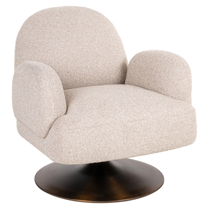 Richmond Interiors drehbarer Lounge Sessel Kagney | Biscotti