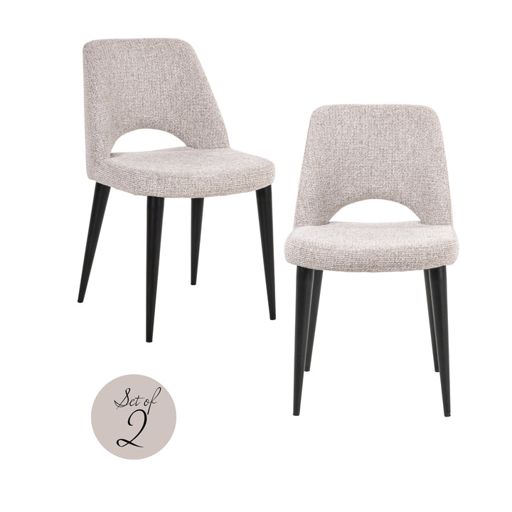 Richmond Interiors 2er Set Esszimmerstuhl Tabitha | Natural