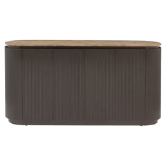 Richmond Interiors oval travertine sideboard Russo brown | 4-door