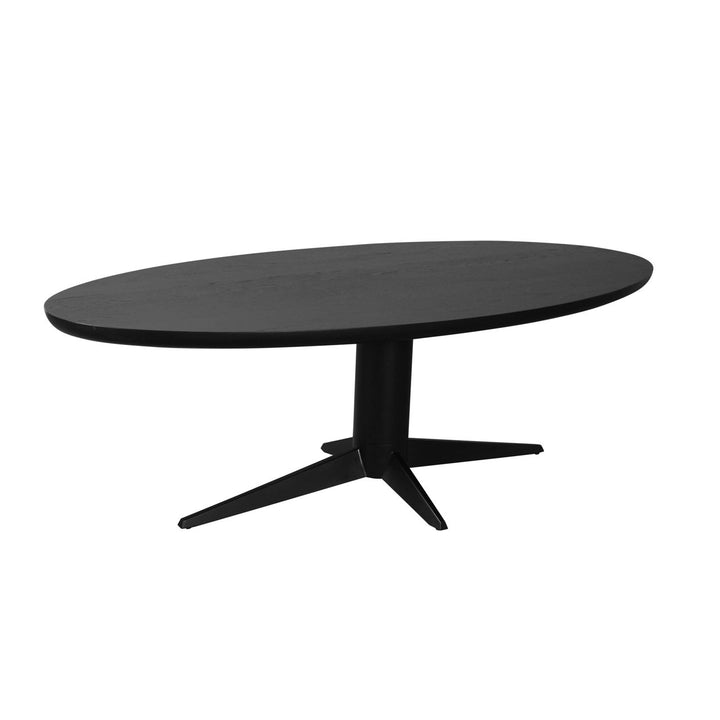 Richmond Interiors ovaler Esstisch Rayford schwarz | 230 cm