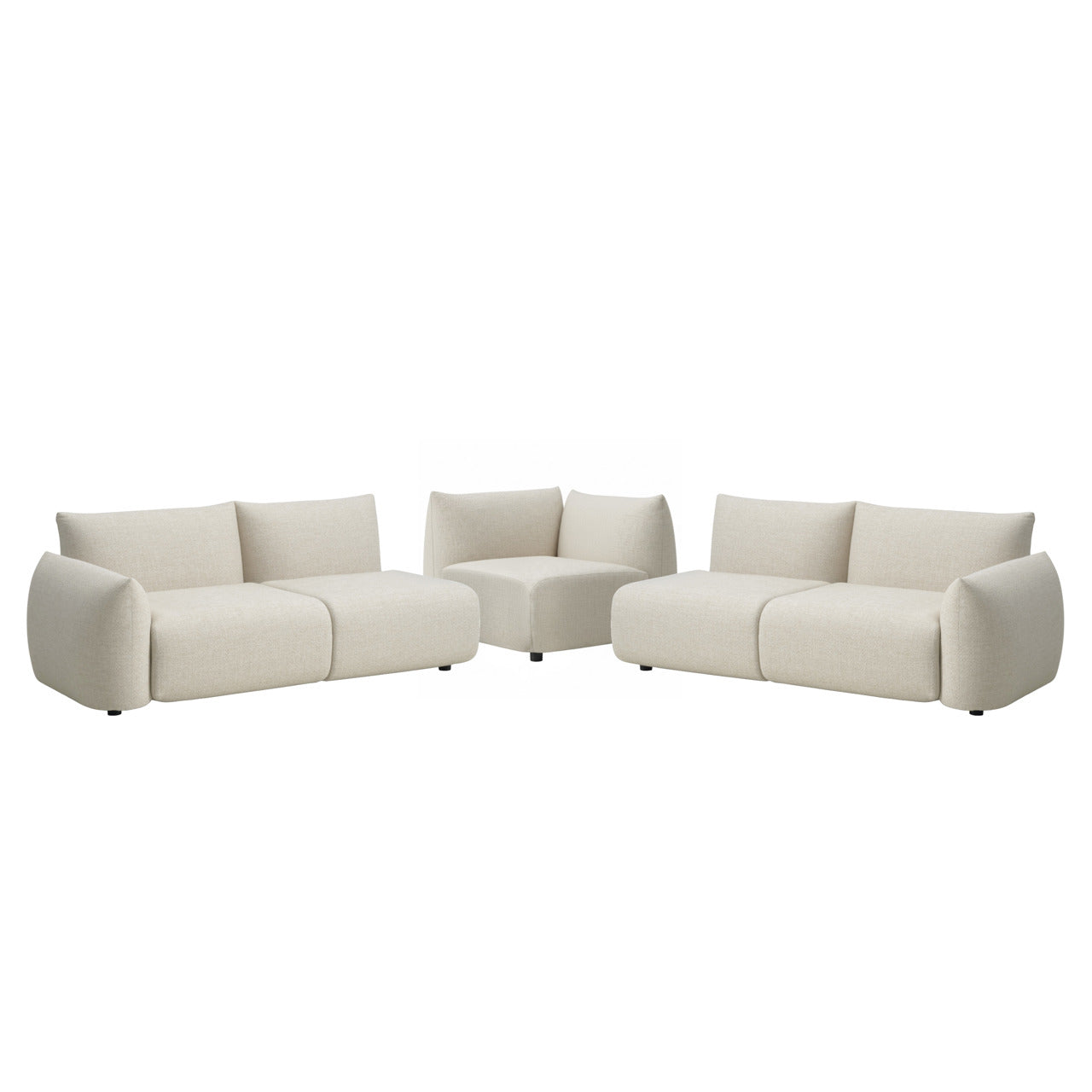 Richmond Interiors modulares Outdoor Garten Ecksofa Dawson | beige alpine