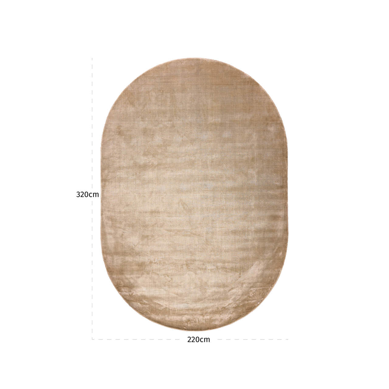 Richmond Interiors ovaler Teppich Millav Beige