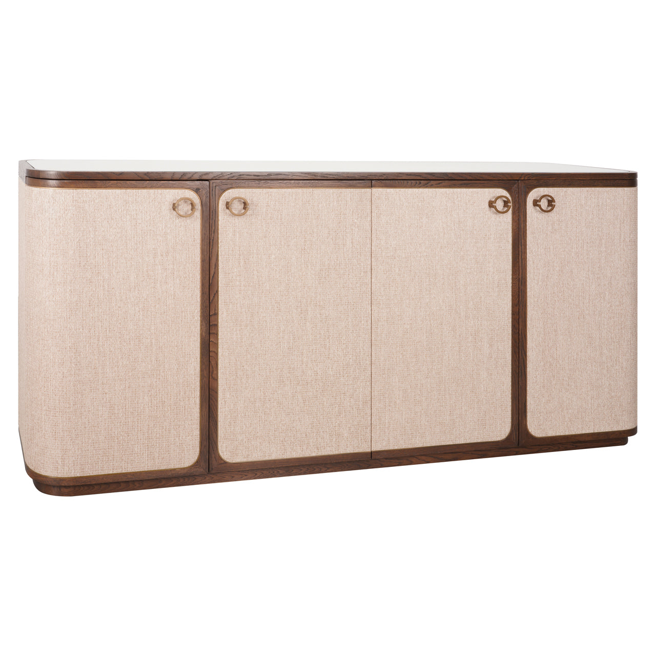 Richmond Interiors Sideboard Willox mit Leinen | 4-türig