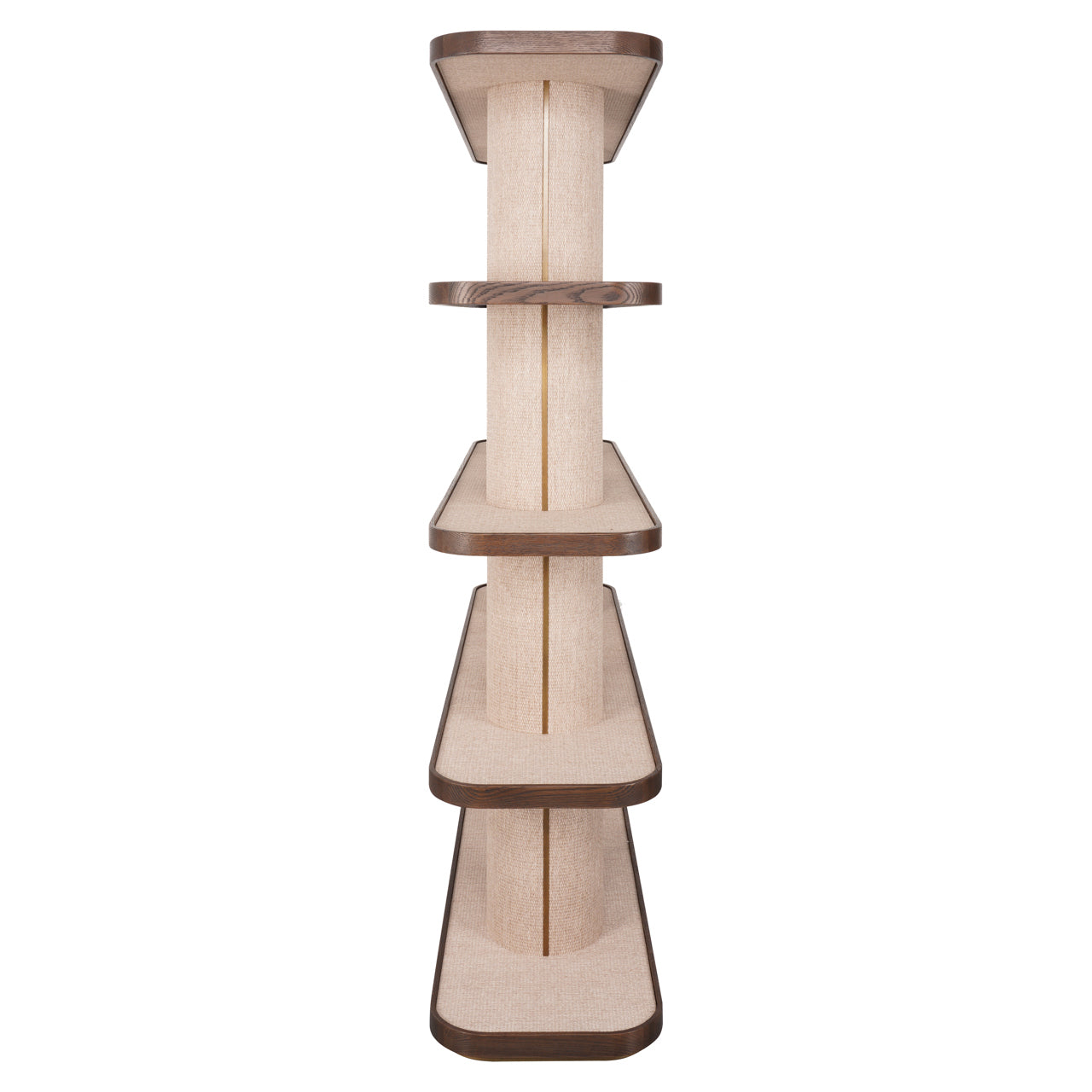 Richmond Interiors offenes Regal Willox mit Leinen | H 180 cm