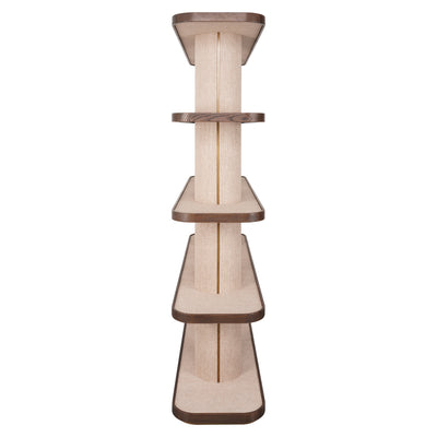 Richmond Interiors offenes Regal Willox mit Leinen | H 180 cm