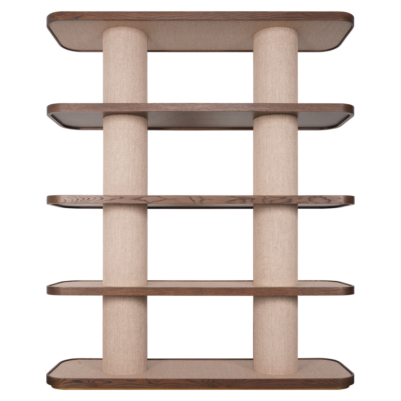 Richmond Interiors offenes Regal Willox mit Leinen | H 180 cm