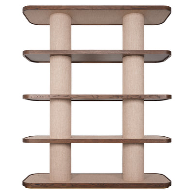 Richmond Interiors offenes Regal Willox mit Leinen | H 180 cm