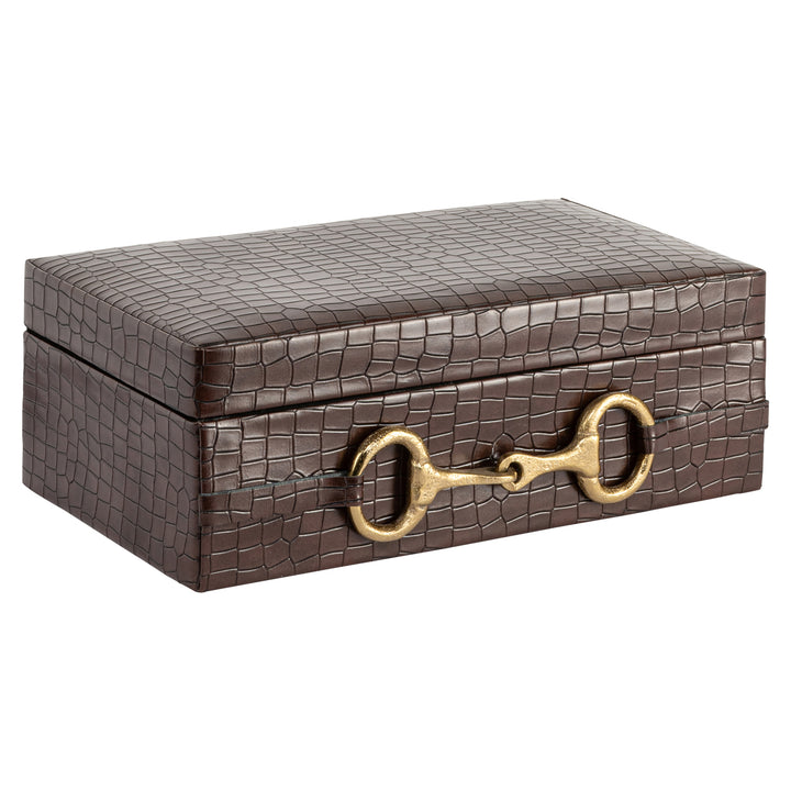 Storage box Rex dark brown large