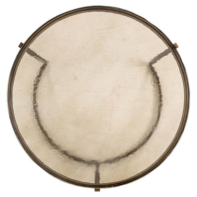 Richmond Interiors 2er Set Couchtisch Cleo aus Glas | Gebürstetes Gold