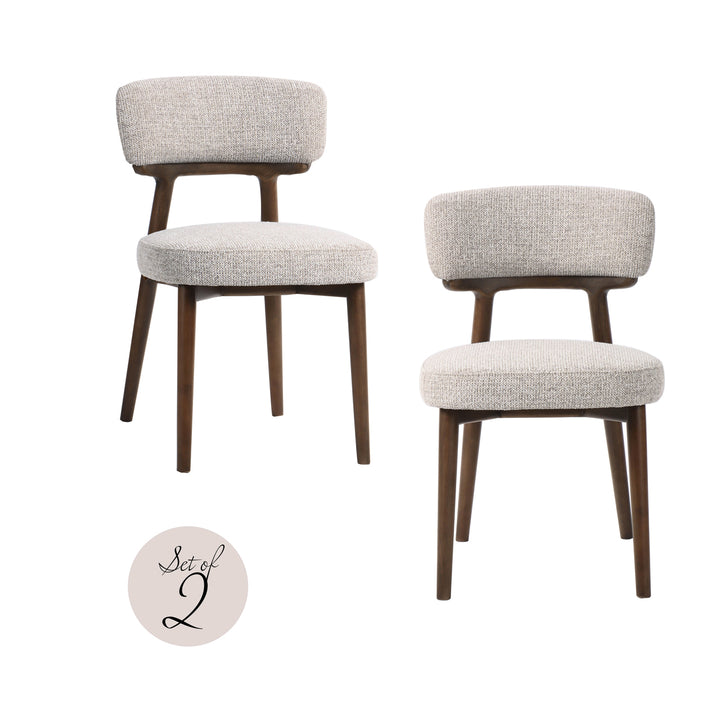 Richmond Interiors 2er Set Esszimmerstuhl Basker | Natur