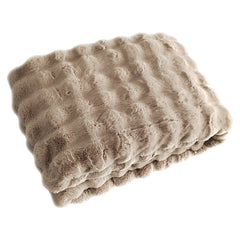 Richmond Interiors Faux Fur Throw Nordic Plush Beige | 200x300 cm