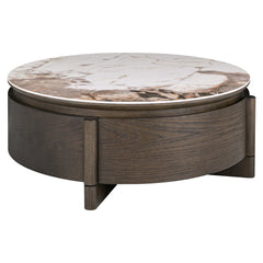 Richmond Interiors Table Basse Ronde Langford Avec Tiroir | ø 90 cm