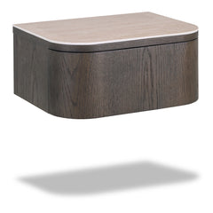 Richmond Interiors Wall-Mounted Bedside Table Nando | Brown