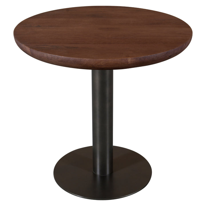 Richmond Interiors runder Bistrotisch Baldwin Rotbraun | ø 80 cm