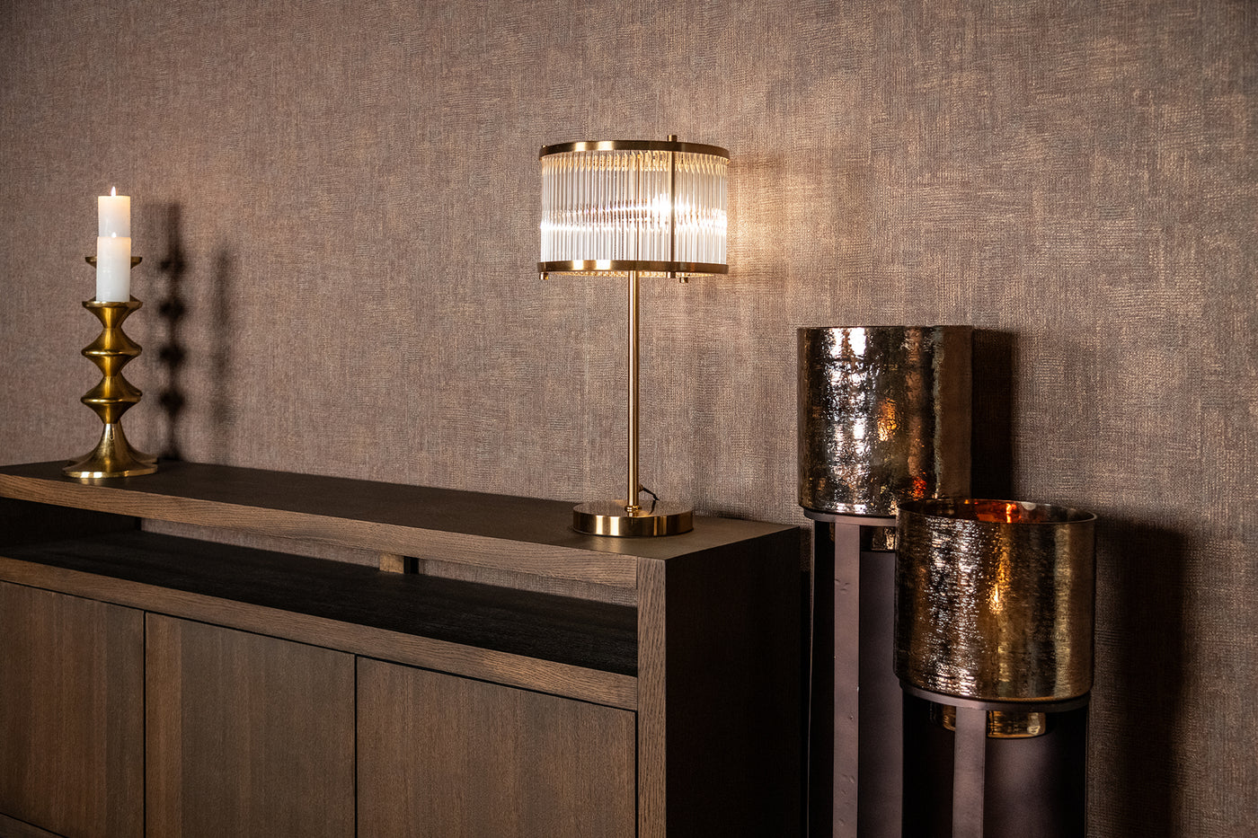 Richmond Interiors großes Windlicht Dane | H 120 cm