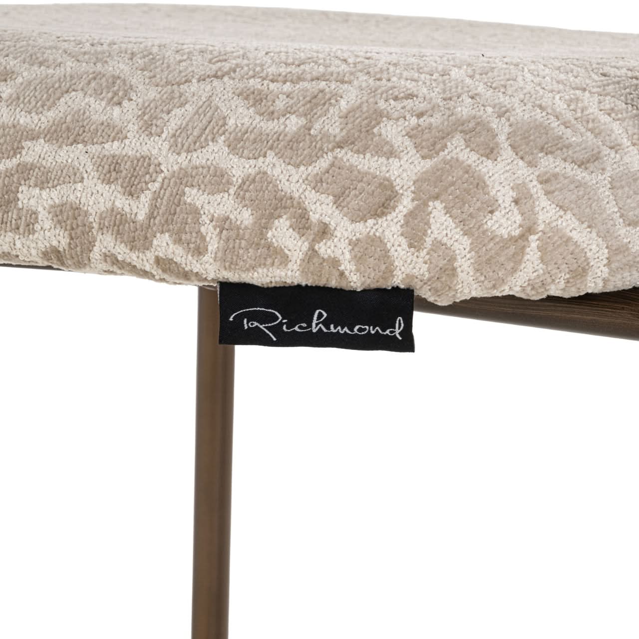 Richmond Interiors 2er Set Barhocker Counterstuhl Xenia | Beige Leopard