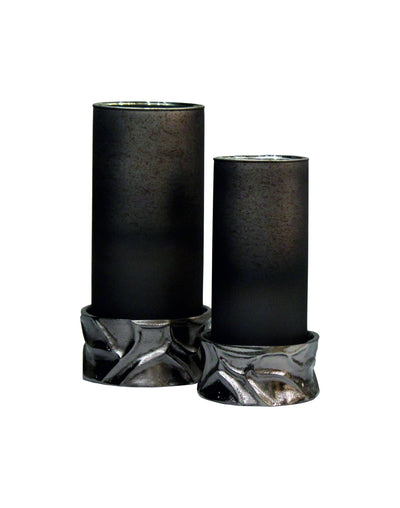 Richmond Interiors Windlicht Candace smoke | H 31 cm