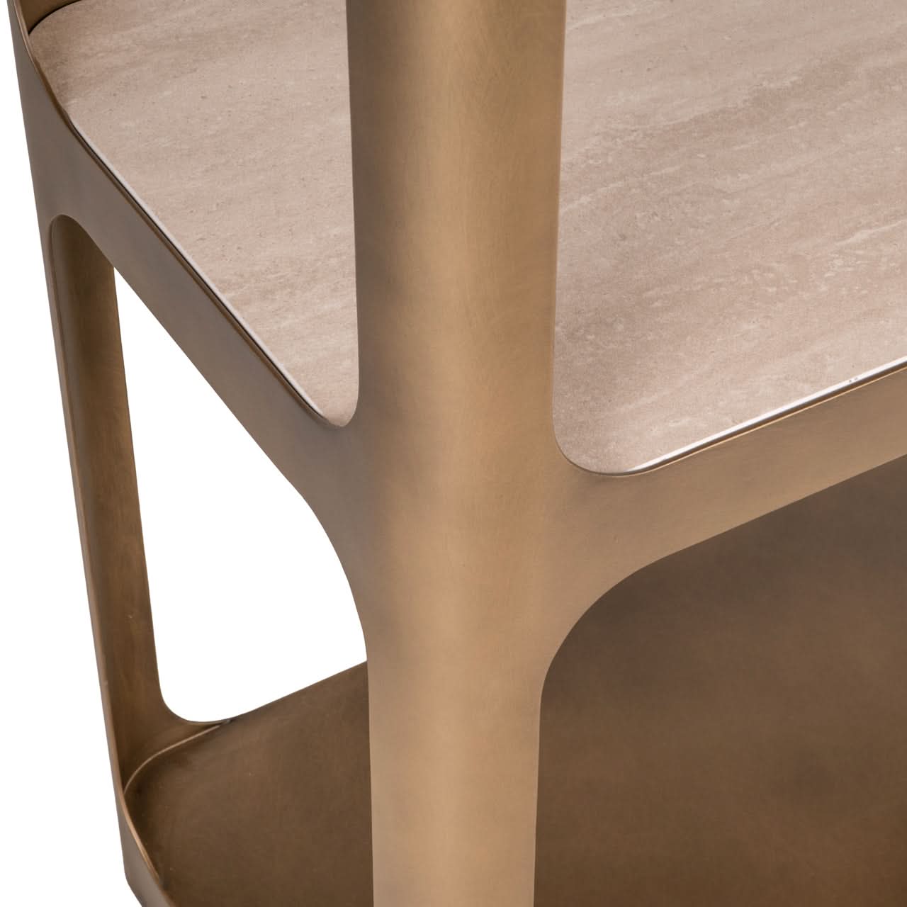 Richmond Interiors Bücherregal Claridge | Brushed Gold