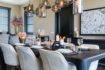 Richmond Interiors Chenille-Drehstuhl Aline | Weiß