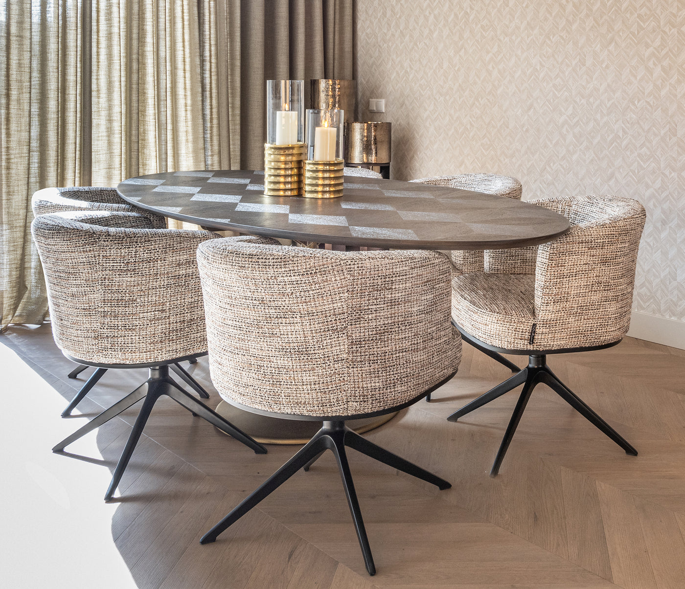 Richmond Interiors Dreh-Esszimmerstuhl Cheyenne | Nature