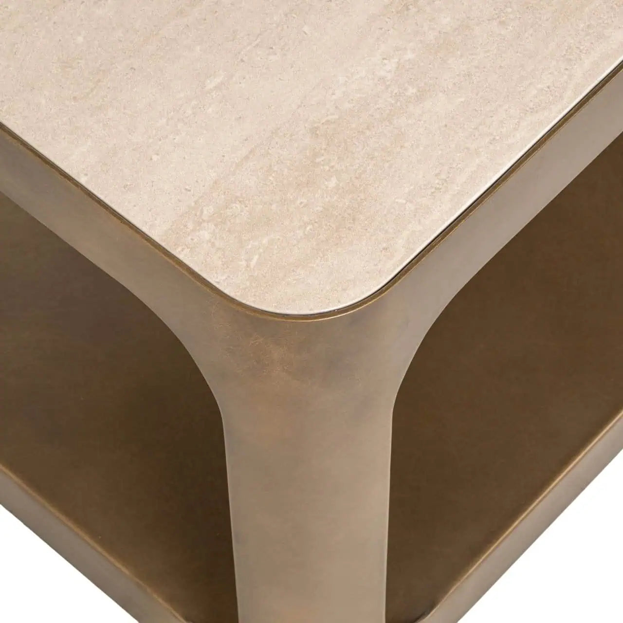 Richmond Interiors TV-Lowboard Claridge | Brushed Gold