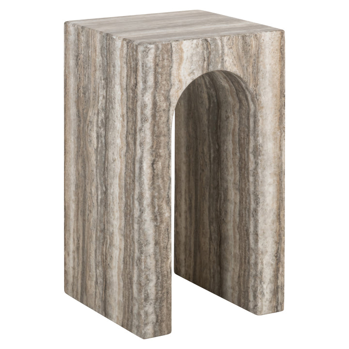 Richmond Interiors Marmor Beistelltisch Dulce | Grau