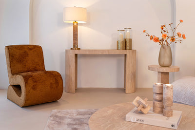 Richmond Interiors Chenilla-Sessel Frankie | brandy