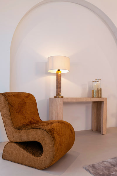 Richmond Interiors Chenilla-Sessel Frankie | brandy