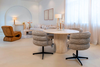 Richmond Interiors Chenilla-Sessel Frankie | brandy