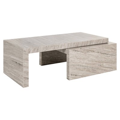 Richmond Interiors 2er Set Marmor-Couchtisch Novaz | Sand