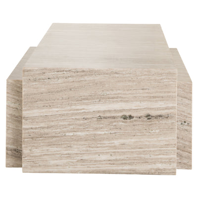 Richmond Interiors 2er Set Marmor-Couchtisch Novaz | Sand